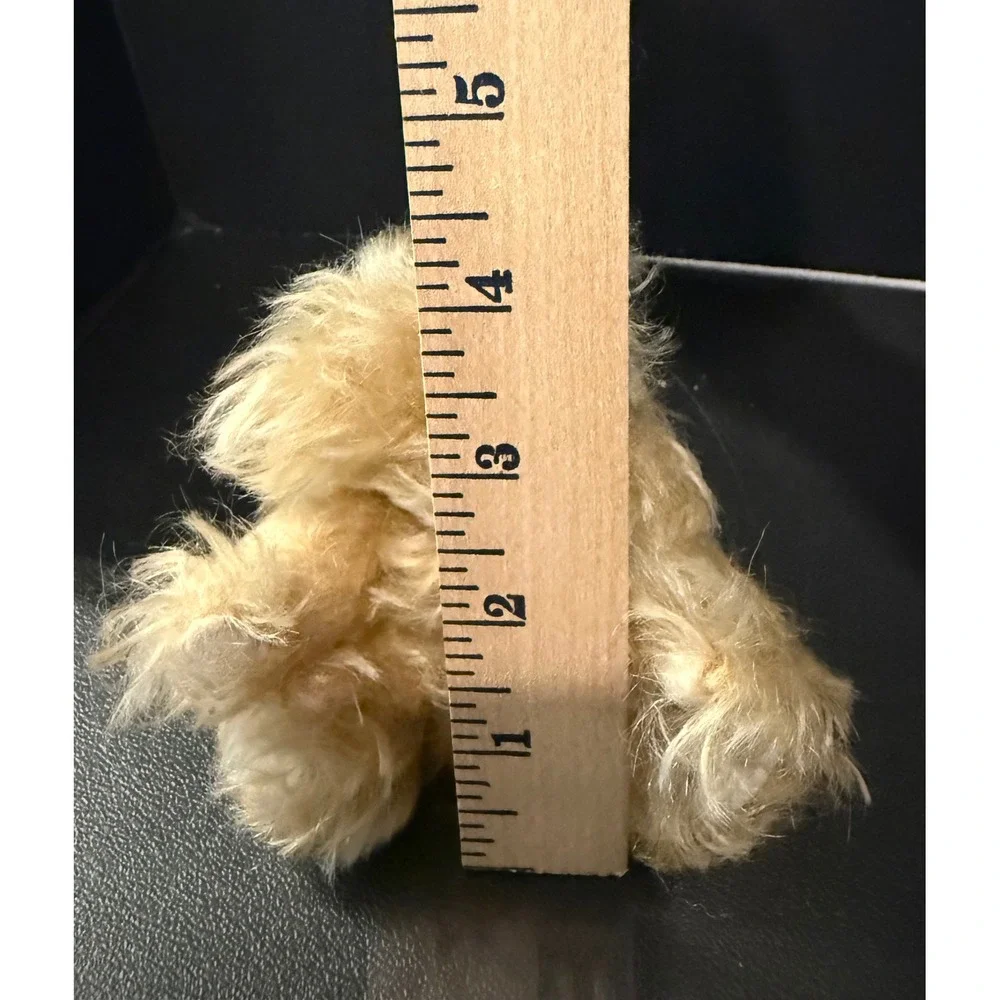 Norma Thomas 4 Inch Artist Teddy Bear Honey Blonde Shaggy Mohair 1998 Vintage